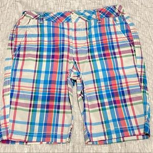 Aeropostale girls plaid shorts size 12 adjustable